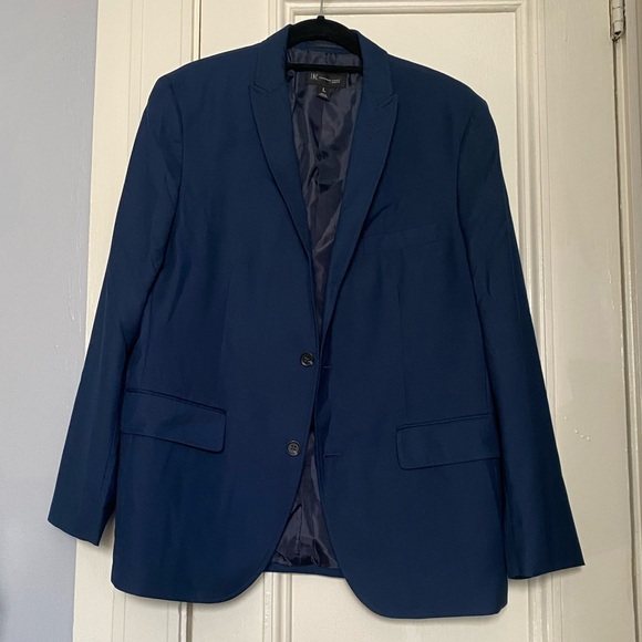 Men’s INC Slim Fit Navy Blue Blazer, L - Picture 1 of 5